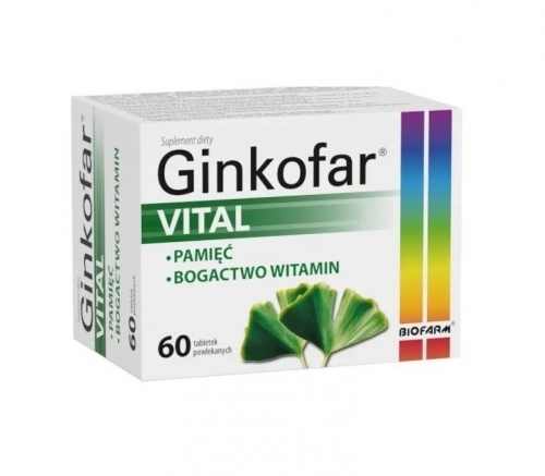 Zdjęcie GINKOFAR VITAL 60 tabletek