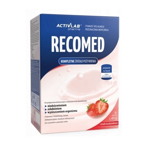 Zdjęcie ACTIVLAB RECOMED smak truskawkowy 6 saszetek DATA 22.08.2025