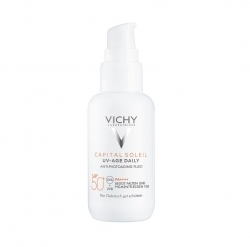 Zdjęcie VICHY CAPITAL SOLEIL UV-AGE DAILY Fluid przeciw fotostarzeniu się skóry SPF50+ 40 ml