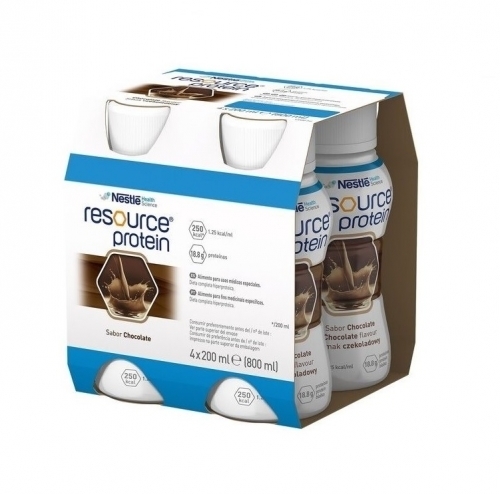 Zdjęcie RESOURCE PROTEIN smak czekoladowy 4 butelki 200 ml