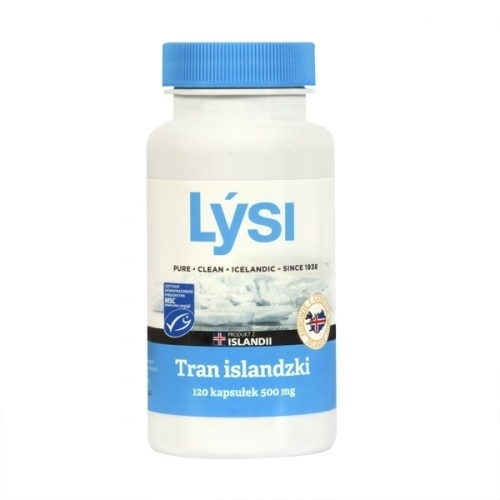 Zdjęcie LYSI Tran Islandzki 500 mg 120 kapsułek