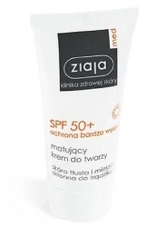 Zdjęcie ZIAJA MED SPF 50+ matujący krem do twarzy skóra tłusta i mieszana 50 ml
