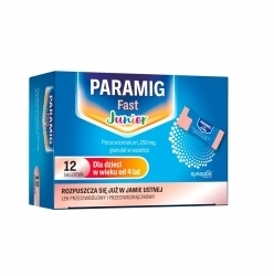 Zdjęcie PARAMIG FAST JUNIOR 250 mg 12 saszetek