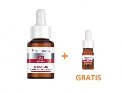 Zdjęcie PHARMACERIS N C-CAPILIX Koncentrat z witaminą C 1200 mg 30 ml + GRATIS