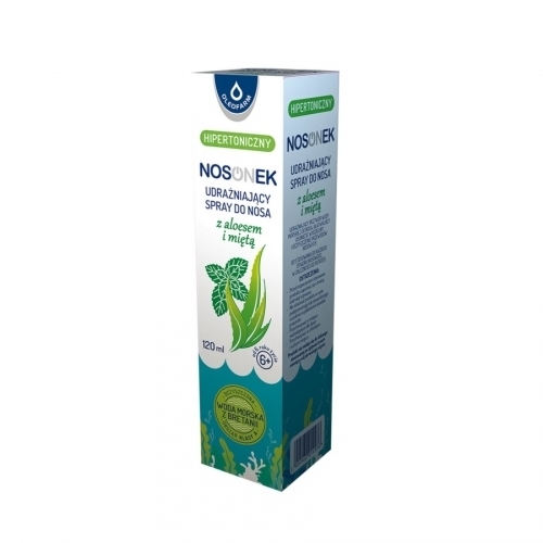 Zdjęcie NOSONEK Spray do nosa hipertoniczny z aloesem i miętą 120 ml