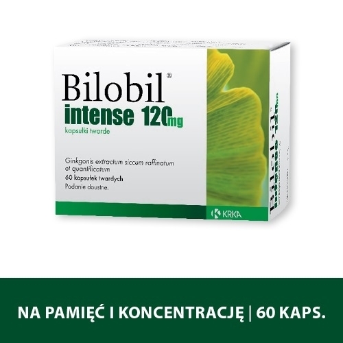 Zdjęcie BILOBIL INTENSE 120 mg 60 kapsułek