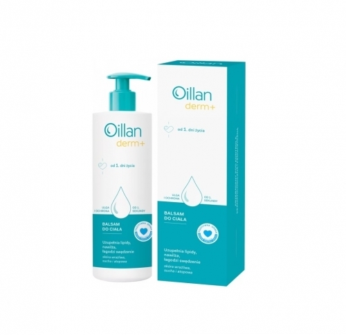 Zdjęcie OILLAN DERM+ Balsam do ciała 400 ml (KUP 2 PRODUKTY OILLAN - OLEJKOWY ŻEL 50 ml GRATIS)