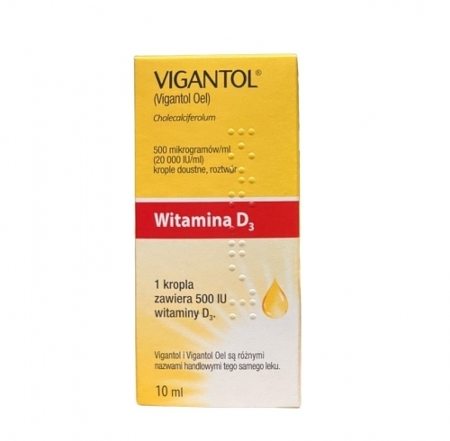 Zdjęcie VIGANTOL 20 000 j.m./ml Krople doustne 10 ml IMPORT RÓWNOLEGŁY Inpharm