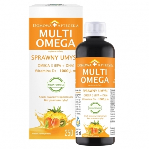 Zdjęcie MULTIOMEGA płyn smak owoców tropikalnych 250 ml