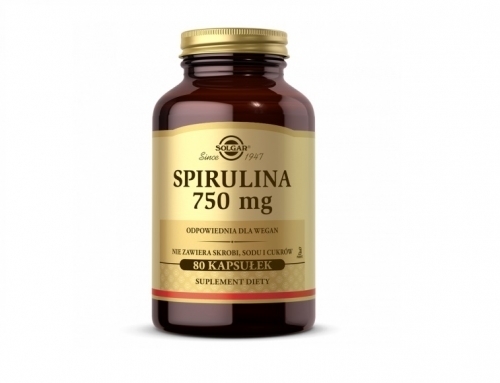 Zdjęcie SOLGAR Spirulina 750 mg 80 kapsułek