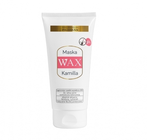 Zdjęcie PILOMAX WAX ColourCare KAMILLA Maska wygładzająca nawilżająca do włosów farbowanych jasnych 200 ml