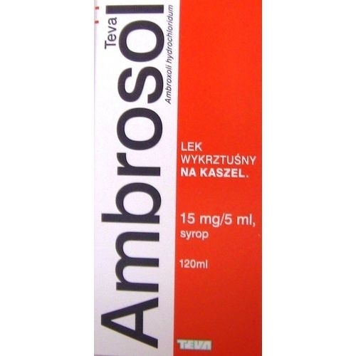 Zdjęcie AMBROSOL 15 mg/5 ml syrop na kaszel 120 ml TEVA