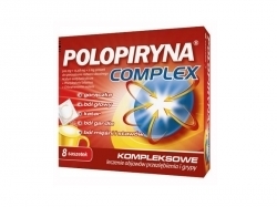 Zdjęcie POLOPIRYNA COMPLEX 500 mg+15,58 mg+2 mg 8 saszetek