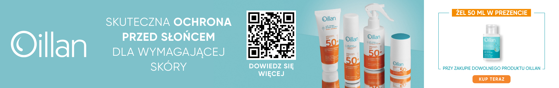 Oillan + olejkowy żel 50 ml w prezencie