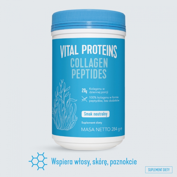 Zdjęcie VITAL PROTEINS Collagen Peptides Kolagen w proszku do picia smak neutralny 284 g