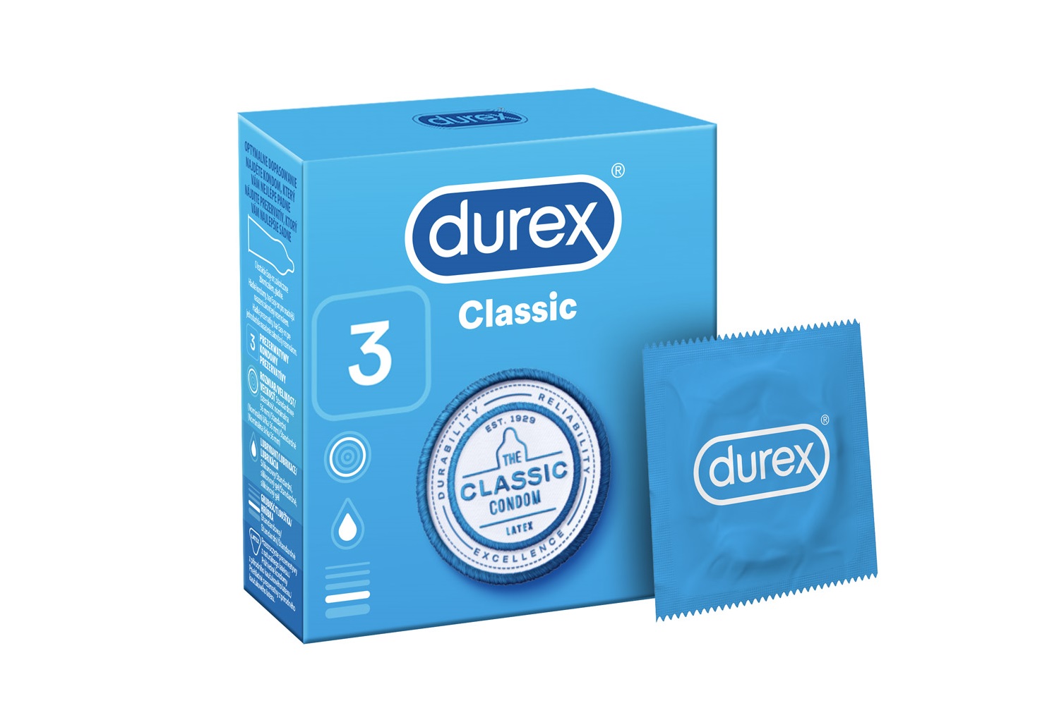 Zdjęcie DUREX Classic prezerwatywy 3 szt.